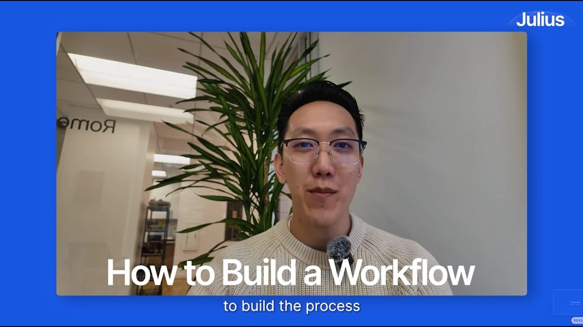 How to build a workflow