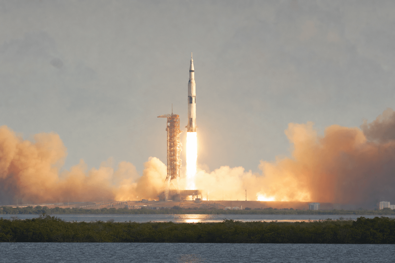 Apollo 11 rocket launch