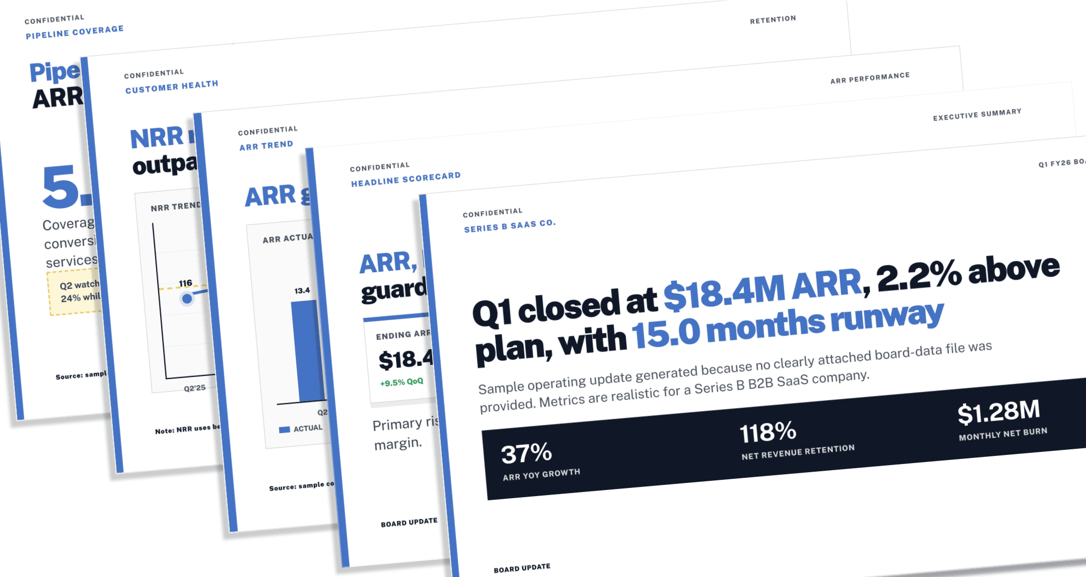 A deck with consistent branding applied across every slide
